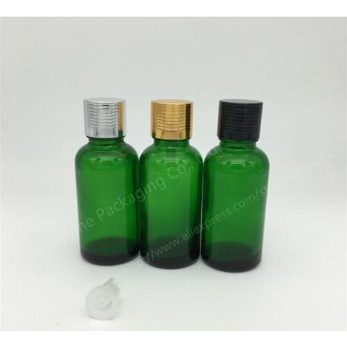 Hot sale 500X30ml Green Glass eliquid bottle with Screw on caps, Cosmetic Packaging,Glass Packing For Essential Oil
