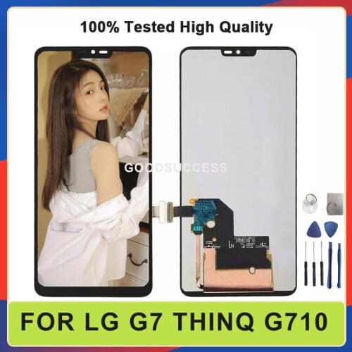 6.1“For LG G7 ThinQ G710 Lcd G710TM G710EM G710PM G710VMP LCD Display Touch Screen Digitizer Assembly Screen Replacement