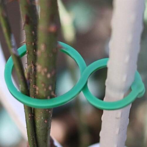 120PCS Plant Support Clip 8-Shape Plastic Garden Support Clip Garden Vine Clip Plant Vine Support Clips for Holding Plant Stems