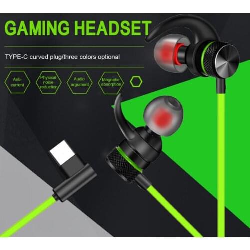 2020 Wired Gaming Earphone With Microphone 3.5mm Earphone Type-C Adjustable Earphone Line Multicolor Earphone For E-Sports Games