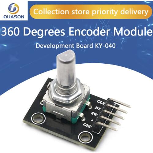 360 Degrees Rotary Encoder Module For Arduino Brick Sensor Switch Development Board KY-040 With Pins