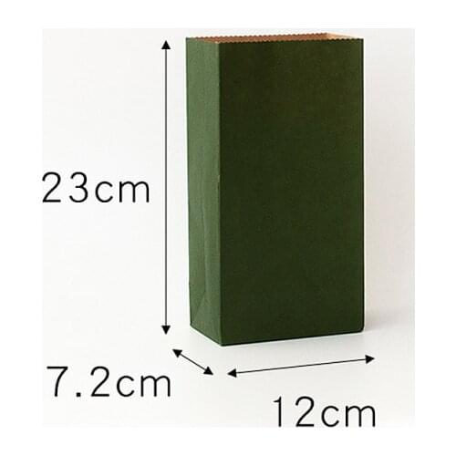 5pcs/lot Christmas Celebration Kraft Paper Flat Mouth Gift Packing Bags DIY Birthday Wedding Decoration Pouches