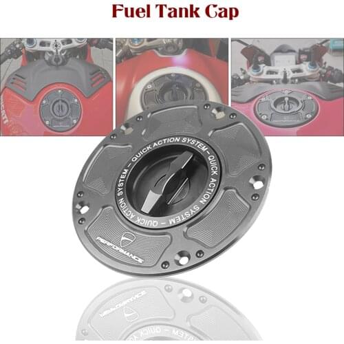 Motorcycle Accessories CNC Quick Release Black Keyless Fuel Gas Tank Cover Cap Case for DUCATI MONSTER 1100 696 795 796