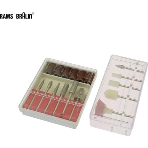 Diamond Mounted Point Nail Files Burrs for Shaping and Filing Nails Metal Plastic Mould Polishing Dremel Rotary Tools