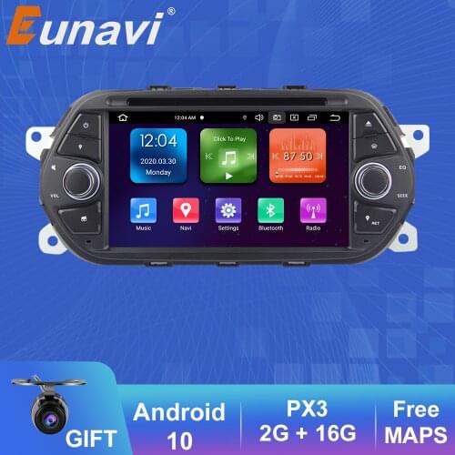 Eunavi 7'' Quad Core 1024*600 1 Din Android 7.1 Car DVD Player For Fiat Tipo Egea 2015 2016 2017 Auto Radio Stereo with gps wifi
