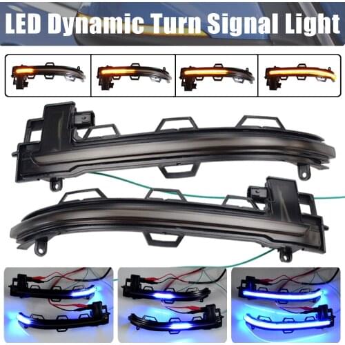 For BMW X3 X4 X5 X6 F25 LCI F26 F15 F16 2014-2018 Dynamic LED Blinker Side Mirror Marker Turn Signal Light Lamp