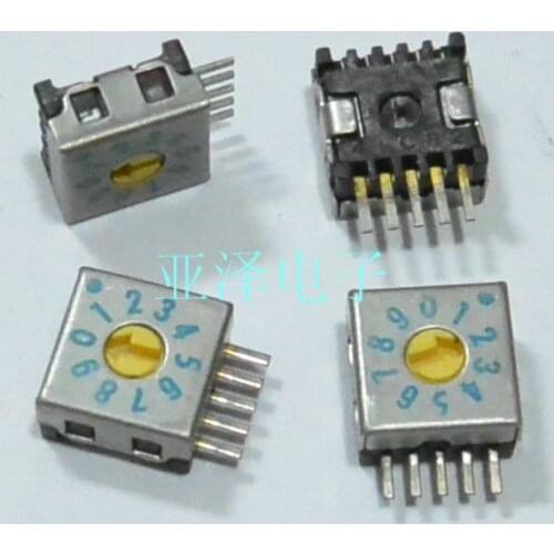 Fuji Japanese FUJISOKU 0-9 / 10 stalls 8421C DIP rotary code switch DRR7010-1