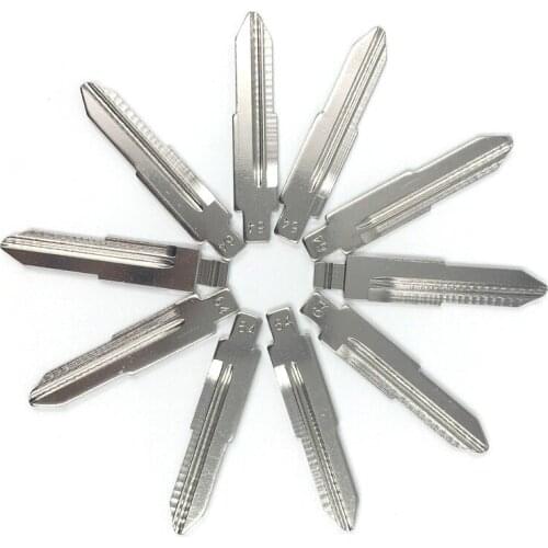 HKCYSEA 10 pcs/lot Metal Blank Uncut Flip KD Remote Key Blade Type #64 NO. 64 Blade
