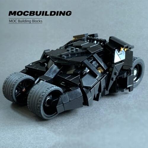 Kids Movie Idea Creator MOC Building Blocks Bat-Man Chariots Knight Akcam Batmobile Assembling Brick Set Childrens DIY Boys
