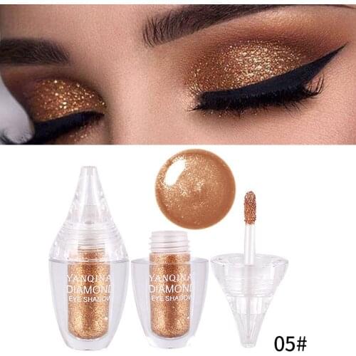 Hot Selling YANQINA Color Liquid Eye Shadow Monochrome Eye Shadow Light Highlighter Six-Color Pearly Lustre EyeShadow Makeup