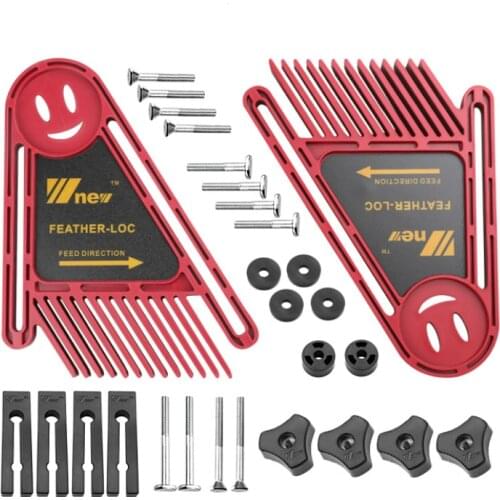 Multi-purpose Feather Loc Board Set Double Featherboards Miter Gauge Slot Woodworking Saw Table DIY Safety Tools