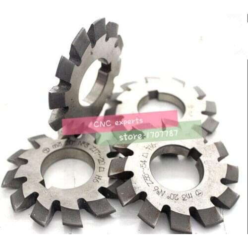 DP14 modulus/DP16 modulus PA14.5 degrees 1-8# 8pcs/let HSS Gear cutter Gear Milling cutter Free shipping
