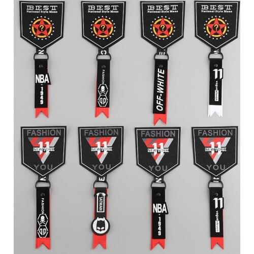 Patch Sew on Embroidery Letter with Ring Bijoux for Clothes bags suitcases Motorcycles ars Gifts Tag 10 pcs/lot