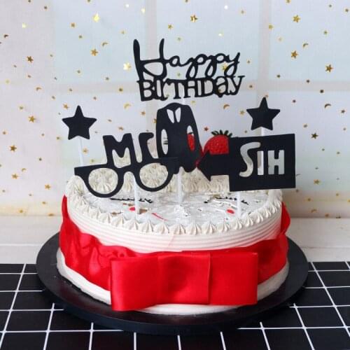 New Creative Happy Birthday Cake Topper Sport Birthday Cake Topper Supplies for Kids Birthday Party Cake Decorations Baby Shower