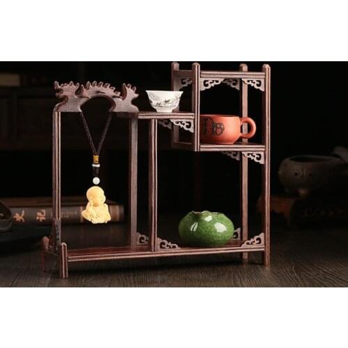 Solid wood chicken wing wood, Dragon Shape, can hang items style, curio shelves, ornament pendulum rack