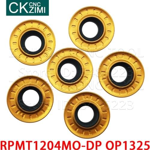 10P RPMT1204MO-DP OP1325 RPMT 1204MO DP Carbide Inserts Milling Inserts Tools CNC Metal Lathe Tools Round Milling Cutter Inserts