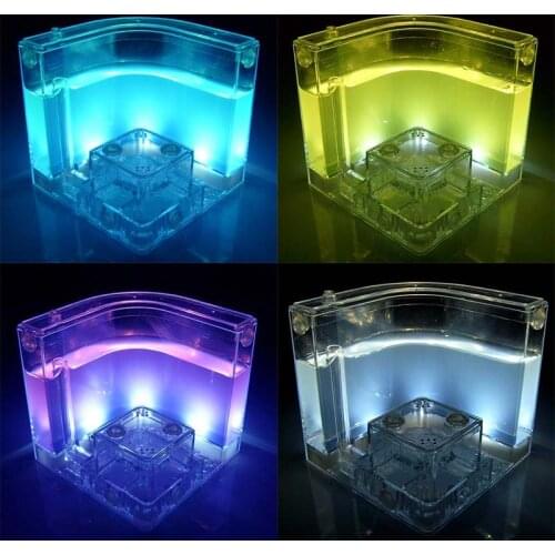 USB Colorful Insect Feeding Box with LED Light Ant Farm Ant House Castle Insect Box Ecological Toy Education Model
