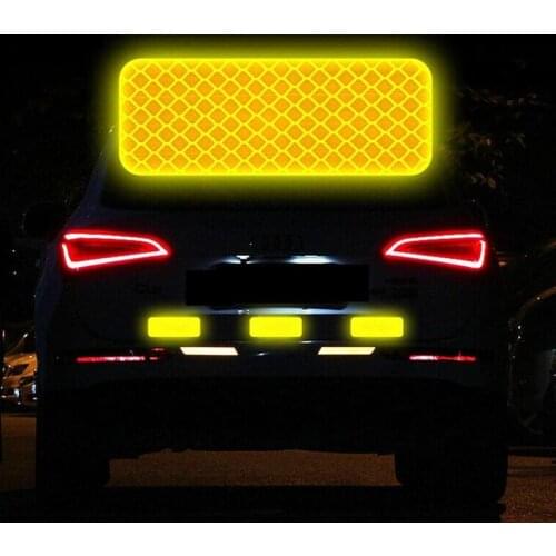 High Visibility Reflective Car Sticker Warning Stripe Car Wheel Reflector Mark Adhesive Safety Motorcycle Strip Tape Bike S X4T1