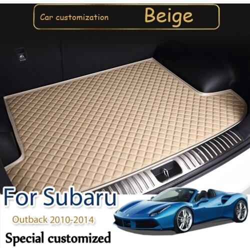 High quality Rear Cargo Liner Boot Trunk Mat Tray Carpet Mats Mud Car Trunk Mat For Subaru Outback 2010 2011 2012 2013 2014