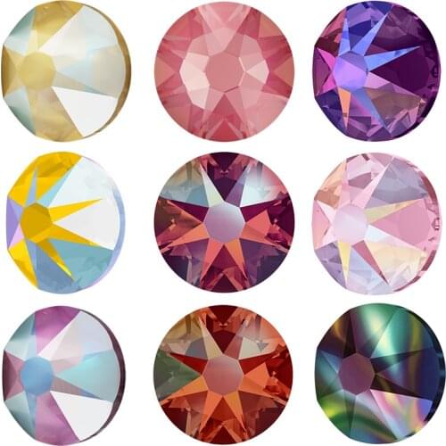 YANRUO 2088HF Hotfix Rhinestone Colors AB Heat Iron on Clothes Crystals Strass Sewing Handiwork DIY Diamond Crafts