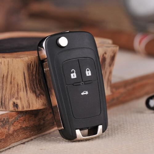 Replacement Key Uncut Remote Key Fob 3 Buttons 433MHz with ID46 Chip for 2010-2015 Chevrolet Cruze Aveo