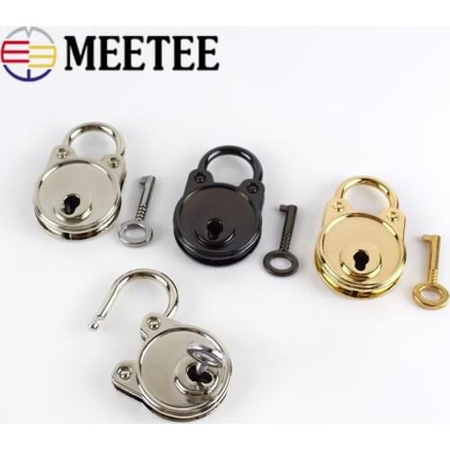 1/2/4pcs 28x45mm Metal Padlocks for Bag Suitcase Luggage Square Clasp Turn Twist Lock Buckles Key DIY Purse Hardware Accessories