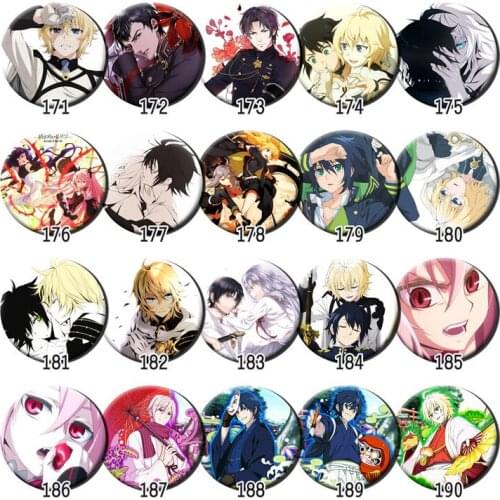 1pc 58MM Anime Seraph of the End owari no Very Cute Badges Brooch Pins Icon