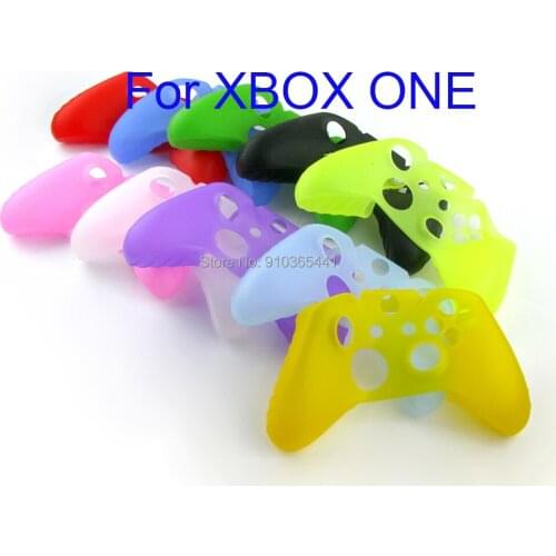 10pcs/lot colorful Soft Silicone Case Rubber Protective Skin Case Cover For Microsoft Xbox one Controller