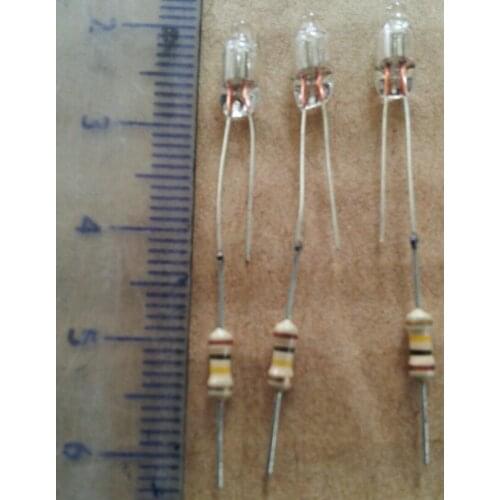 100PCS new 5*10MM Neon indicator with 100K resistance