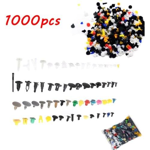 1000PCS Universal Fastener Car Bumper Clip Retainer Fastener Rivet Door Panel Liner Fit for All Car