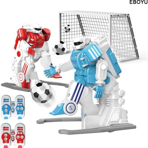 2pcs * EBOYU 1902B 2.4GHz RC Football Robot Toy Fun Sport Ball Games Two RC Soccer Robots Toys for Kids RC Robot