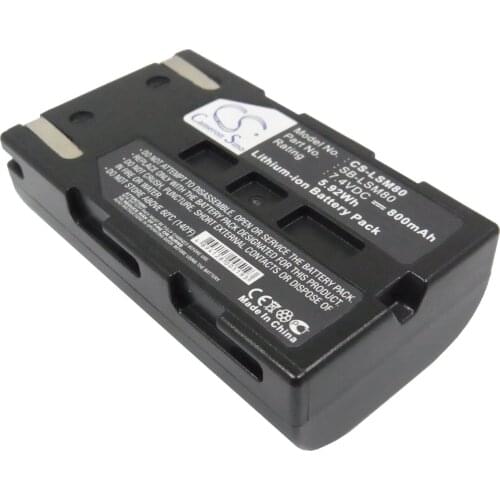 2021 Battery For Samsung SB-LSM80 VP-DC161WBi,VP-DC161Wi,VP-DC163,VP-DC163i,VP-DC165W,VP-DC165WB,VP-DC165WBi 800mAh