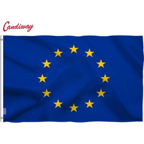 90 x 150cm EU(European Union) High Quality Home Decor Large European Union Flag Polyester EU Hanging Flying Banner NN019