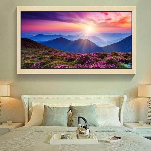 EverShine Diamond Embroidery Landscape Full Square/Round Big Diamond Painting Mountain Picture Of Rhinestones Mosaic Home Decor