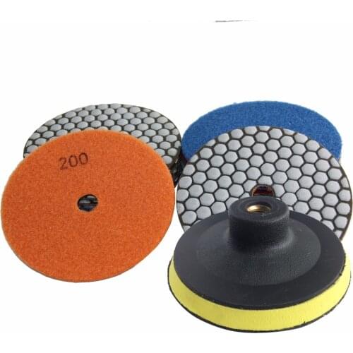 5Inch 125mm Diamond Grinding Disc Dry Polishing Buffing Pad Granite Ceramic Tile Polish Tool Flexible Abrasive Pad For Stone