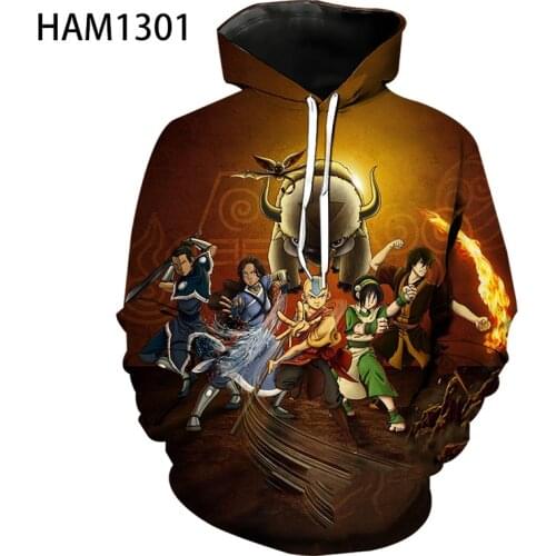 Avatar new fashion Hoodie Boys Girls Animation 3D printing classic hip hop Sweatshirt spring summer Pullover long sleeve