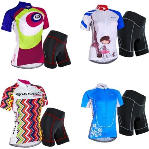 Free Shipping Women Cycling Jersey Set BIB Gel Shorts 2021 Summer Bike Clothing MTB Dress Female Suit Bicycle Clothes Sport Wear