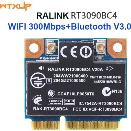Wireless WiFi Card Bluetooth 3.0 WLAN Mini PCIexpress RT3090BC4 602992-001 RT3090 combo card + BT 3.0 Drop Shipping
