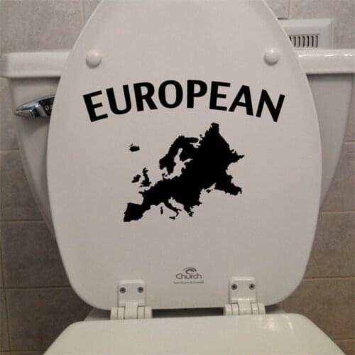 European (You're A Peeing) Toilet Seat Decal Toilet Seat Sticker Bathroom Home Decor Yeti Tumbler Macbook Computer Decals HQ218