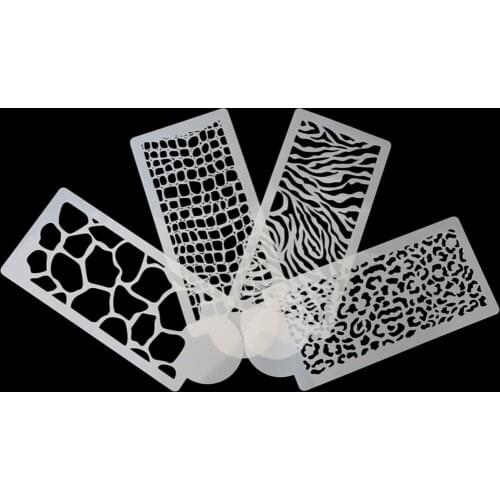 ForZebra Leopard Print Wild Style Cake Stencil Airbrush Painting Mold Animal Cookies Fondant Cake Mousse Decorating Gorgeous