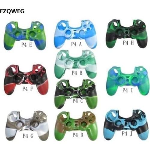 FZQWEG 25 PCS Silicone Rubber Case Skin Grip Cover For PS4 random number