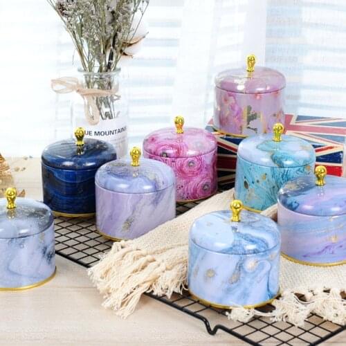 European style container tea box retro candle jewelry candy tin cans wedding gift box