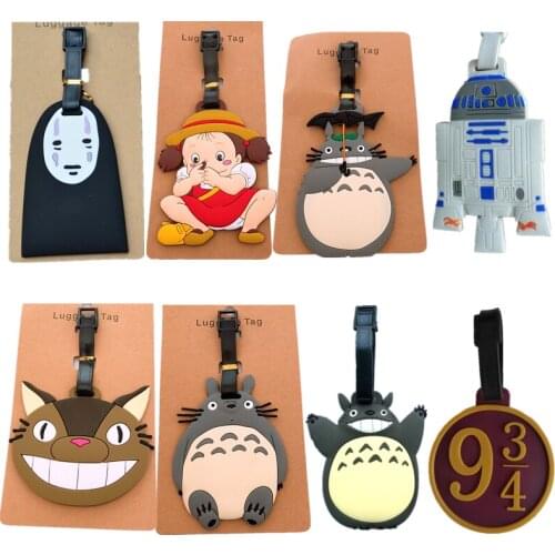 New Cartoon R2-D2 Luggage Tags BB-8 Black Knight Silicon Name ID Travel Suitcase Handbag Tag Accessories Portable Label Gift