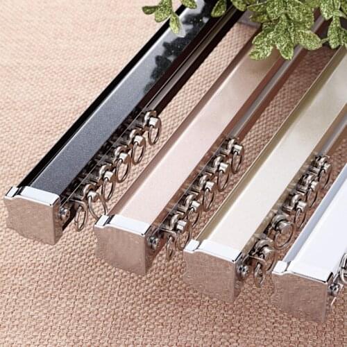 2019 New Arrival Optional Four Colors Thick Aluminum Alloy Curtain Rails Nano Silence Pulley Accessories