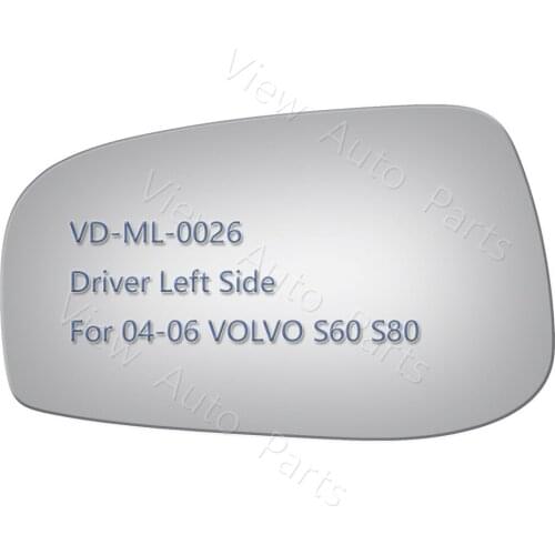 New Mirror Glass for 04-06 VOLVO S60 S80 Driver Left Side