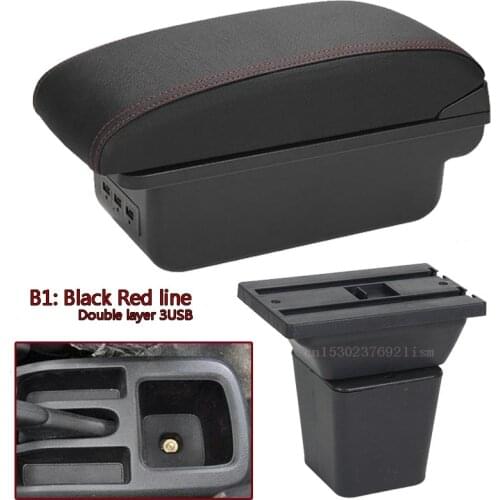 For Daihatsu Terios armrest box central Store content Storage armrest box with USB