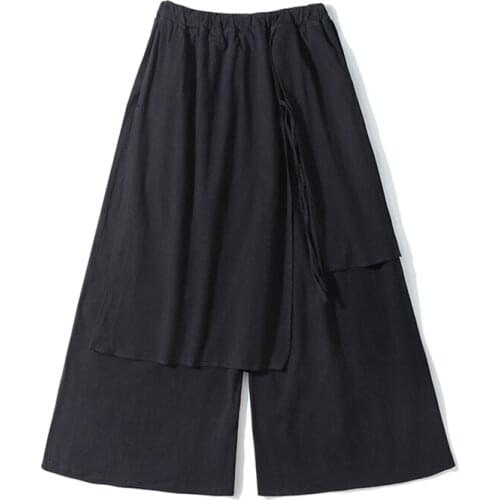 Dancing Wide leg Pants Gothic Punk Style loose Pants 2021 Men Casual Baggy pants Hip-hop Trouser