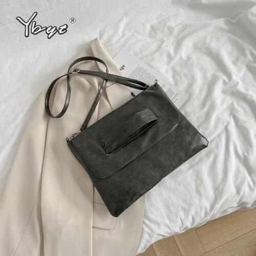 Large Capacity Fashion Women Envelope Clutch Bag Solid Color PU Leather Female Shoulder Crossbody Bags Ladies Evening Handbags