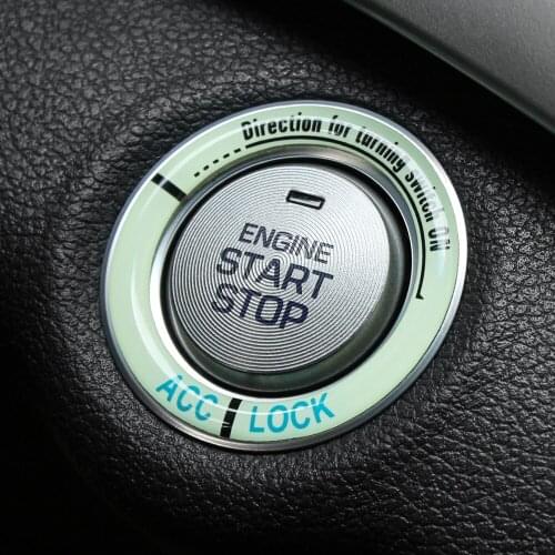 Luminous Car Start Stop Ignition Key Ring for Renault Koleos Fluenec Kangoo Latitude Sandero Kadjar Captur Talisman Megane RS