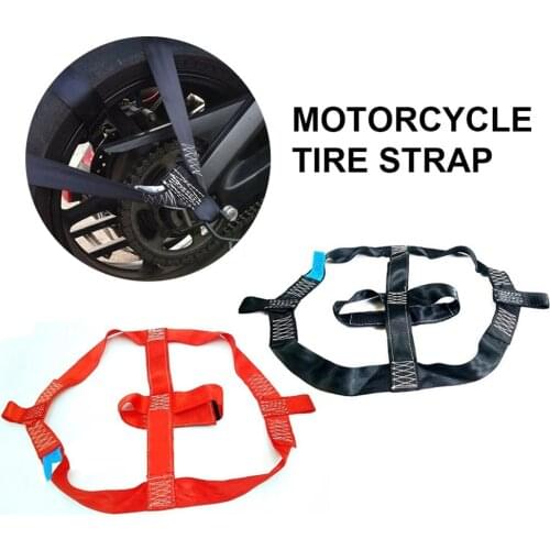 Universal Motorcycle Electric Vehicle Binding Strap Foldable Fixing Strap Vehicle Fastening Rear Wheel Motorcycle Tire Storage